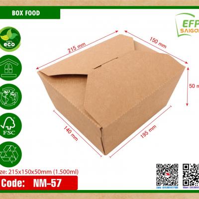 Hộp giấy đựng thức ăn